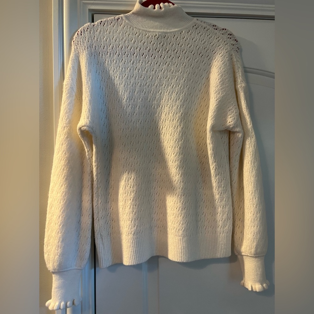 Ted Baker. Size 2. Cream sweater.